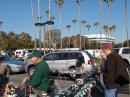 Surrounded by palm trees, the flea market was full of electronic manufacturing goodies like this table of soldering equipment.